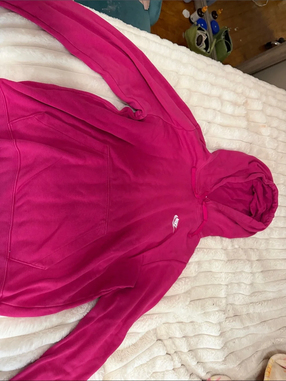 Nike Kids Bright Fuchsia Hooded Pullover Sweatshirt